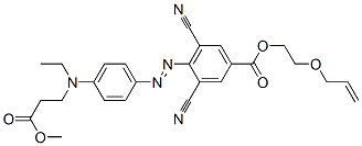 89138-27-2,2-(allyloxy)ethyl 3,5-dicyano-4-[[4-[ethyl(3-methoxy-3-oxopropyl)amino]phenyl]azo]benzoate