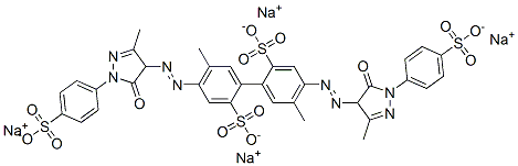 89504-75-6,tetrasodium 4,4'-bis[[4,5-dihydro-3-methyl-5-oxo-1-(4-sulphonatophenyl)-1H-pyrazol-4-yl]azo]-5,5'-dimethyl[1,1'-biphenyl]-2,2'-disulphonate