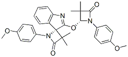 896746-39-7,(S)-1-(4-METHOXYPHENYL)-2'-((R)-1-(4-METHOXYPHENYL)-3,3-DIMETHYL-4-OXOAZETIDIN-2-YLOXY)-3,3-DIMETHYLSPIRO[AZETIDINE-2,3'-INDOL]-4-ONE