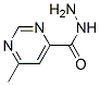 89691-95-2,4-Pyrimidinecarboxylicacid,6-methyl-,hydrazide(7CI)