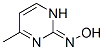 89808-17-3,2(1H)-Pyrimidinone, 4-methyl-, oxime (9CI)