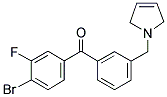 898749-10-5,4-BROMO-3-FLUORO-3'-(3-PYRROLINOMETHYL) BENZOPHENONE