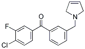898749-13-8,4-CHLORO-3-FLUORO-3'-(3-PYRROLINOMETHYL) BENZOPHENONE