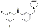 898749-62-7,3,5-DIFLUORO-3'-(3-PYRROLINOMETHYL) BENZOPHENONE