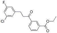 898750-34-0,3'-CARBOETHOXY-3-(3-CHLORO-5-FLUOROPHENYL)PROPIOPHENONE