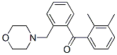 898750-44-2,2,3-DIMETHYL-2'-MORPHOLINOMETHYL BENZOPHENONE