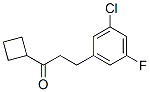 898751-67-2,2-(3-CHLORO-5-FLUOROPHENYL)ETHYL CYCLOBUTYL KETONE