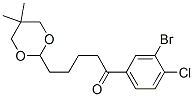 898757-26-1,3'-BROMO-4'-CHLORO-5-(5,5-DIMETHYL-1,3-DIOXAN-2-YL)VALEROPHENONE