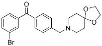 898757-76-1,3-BROMO-4'-[8-(1,4-DIOXA-8-AZASPIRO[4.5]DECYL)METHYL]BENZOPHENONE