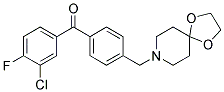 898758-04-8,3-CHLORO-4'-[8-(1,4-DIOXA-8-AZASPIRO[4.5]DECYL)METHYL]-4-FLUOROBENZOPHENONE