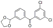 898759-61-0,3,5-DICHLORO-3'-(1,3-DIOXOLAN-2-YL)BENZOPHENONE