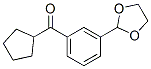 898759-76-7,CYCLOPENTYL 3-(1,3-DIOXOLAN-2-YL)PHENYL KETONE