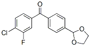 898760-37-7,4-CHLORO-4'-(1,3-DIOXOLAN-2-YL)-3-FLUOROBENZOPHENONE