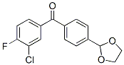 898760-40-2,3-CHLORO-4'-(1,3-DIOXOLAN-2-YL)-4-FLUOROBENZOPHENONE