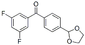 898760-80-0,3,5-DIFLUORO-4'-(1,3-DIOXOLAN-2-YL)BENZOPHENONE