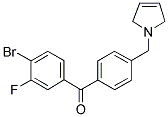 898764-28-8,4-BROMO-3-FLUORO-4'-(3-PYRROLINOMETHYL) BENZOPHENONE