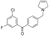 898764-58-4,3-CHLORO-5-FLUORO-4'-(3-PYRROLINOMETHYL) BENZOPHENONE