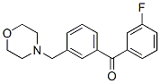 898765-47-4,3-FLUORO-3'-MORPHOLINOMETHYL BENZOPHENONE