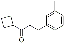 898768-33-7,CYCLOBUTYL 2-(3-METHYLPHENYL)ETHYL KETONE