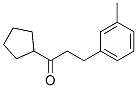 898768-36-0,CYCLOPENTYL 2-(3-METHYLPHENYL)ETHYL KETONE