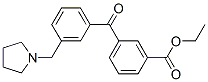 898770-04-2,3-CARBOETHOXY-3'-PYRROLIDINOMETHYL BENZOPHENONE