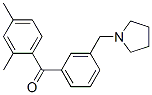 898770-37-1,2,4-DIMETHYL-3'-PYRROLIDINOMETHYL BENZOPHENONE