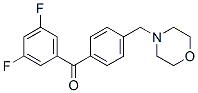 898770-69-9,3,5-DIFLUORO-4'-MORPHOLINOMETHYL BENZOPHENONE