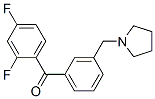 898770-86-0,2,4-DIFLUORO-3'-PYRROLIDINOMETHYL BENZOPHENONE
