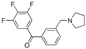 898770-92-8,3'-PYRROLIDINOMETHYL-3,4,5-TRIFLUOROBENZOPHENONE