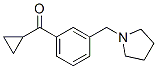 898770-94-0,CYCLOPROPYL 3-(PYRROLIDINOMETHYL)PHENYL KETONE
