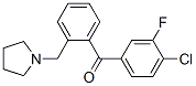 898774-71-5,4'-CHLORO-3'-FLUORO-2-PYRROLIDINOMETHYL BENZOPHENONE