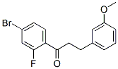898775-02-5,4'-BROMO-2'-FLUORO-3-(3-METHOXYPHENYL)PROPIOPHENONE