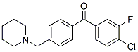 898775-20-7,4-CHLORO-3-FLUORO-4'-PIPERIDINOMETHYL BENZOPHENONE