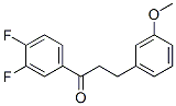 898775-31-0,3',4'-DIFLUORO-3-(3-METHOXYPHENYL)PROPIOPHENONE