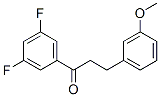 898775-34-3,3',5'-DIFLUORO-3-(3-METHOXYPHENYL)PROPIOPHENONE