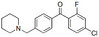 898775-50-3,4-CHLORO-2-FLUORO-4'-PIPERIDINOMETHYL BENZOPHENONE
