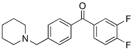 898775-65-0,3,4-DIFLUORO-4'-PIPERIDINOMETHYL BENZOPHENONE