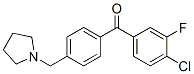 898776-57-3,4-CHLORO-3-FLUORO-4'-PYRROLIDINOMETHYL BENZOPHENONE
