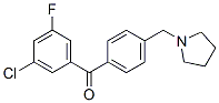 898776-75-5,3-CHLORO-5-FLUORO-4'-PYRROLIDINOMETHYL BENZOPHENONE