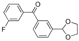 898779-24-3,3-(1,3-DIOXOLAN-2-YL)-3'-FLUOROBENZOPHENONE