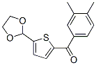 898779-28-7,2-(3,4-DIMETHYLBENZOYL)-5-(1,3-DIOXOLAN-2-YL)THIOPHENE