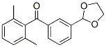 898779-39-0,2,6-DIMETHYL-3'-(1,3-DIOXOLAN-2-YL)BENZOPHENONE