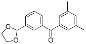 898779-45-8,3,5-DIMETHYL-3'-(1,3-DIOXOLAN-2-YL)BENZOPHENONE