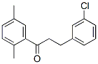 898787-07-0,3-(3-CHLOROPHENYL)-2',5'-DIMETHYLPROPIOPHENONE
