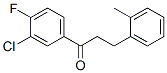 898789-66-7,3'-CHLORO-4'-FLUORO-3-(2-METHYLPHENYL)PROPIOPHENONE