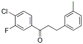 898790-90-4,4'-CHLORO-3'-FLUORO-3-(3-METHYLPHENYL)PROPIOPHENONE