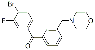 898791-80-5,4-BROMO-3-FLUORO-3'-MORPHOLINOMETHYL BENZOPHENONE