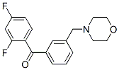 898792-28-4,2,4-DIFLUORO-3'-MORPHOLINOMETHYL BENZOPHENONE