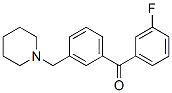 898793-02-7,3-FLUORO-3'-PIPERIDINOMETHYL BENZOPHENONE