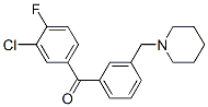 898793-28-7,3-CHLORO-4-FLUORO-3'-PIPERIDINOMETHYL BENZOPHENONE